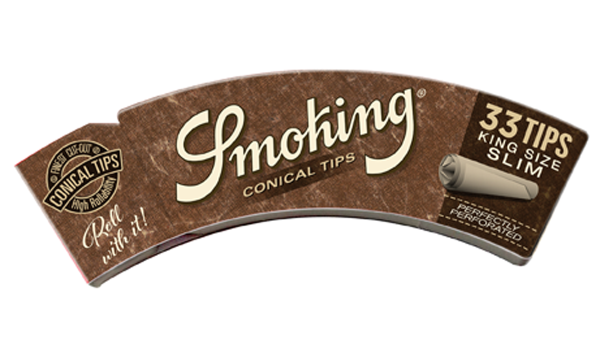 Smoking Conical Tips Brown King Size Slim 33