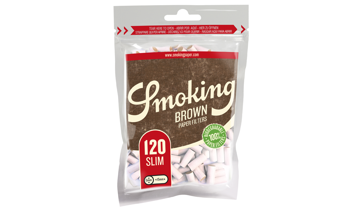 Smoking Filters Brown Slim 120